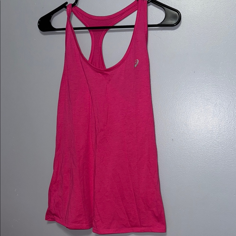 Asics Pink Sleeveless Racerback Tank Top